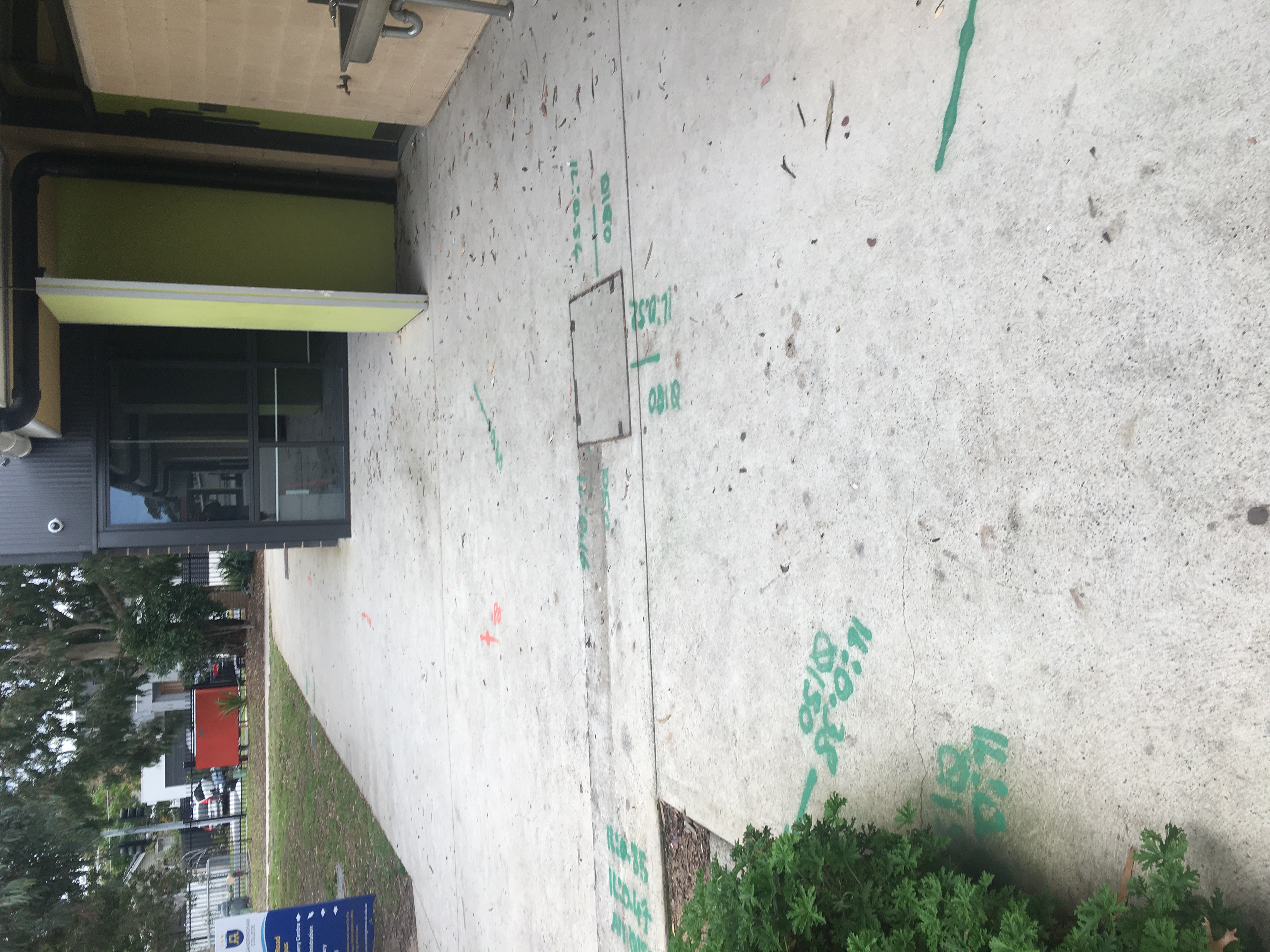 Before: School Bathroom Entrance